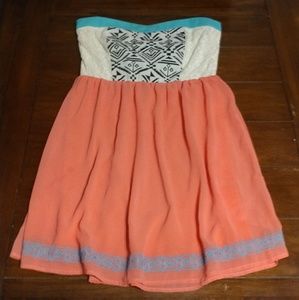 Bright and unique mini dress